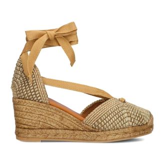 Lina Locchi Schoenen, Dames, Beige, 39 EU, Espadrilles Laura