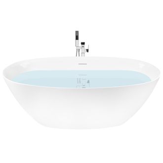 Beliani Ba&ntilde;era Independiente De Acr&iacute;lico Dise&ntilde;o Moderno 168 Cm Ba&ntilde;o Blanco Kollpa