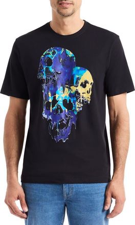 Robert Graham Scream Skull Graphic T-Shirt in Black at Nordstrom Rack, Size X-Large