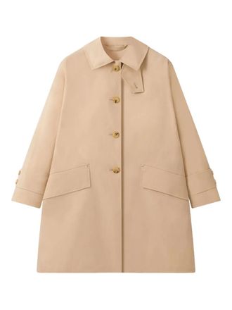 Mackintosh Humbie button-up coat - Neutrals