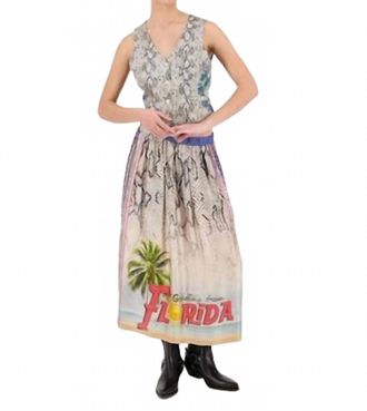 Me369 Vanessa Printed Midi Skirt In Snake Charmer