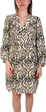 Max Mara Max Mara Weekend - Jurken > Dameskleding > Midi Jurken - Dames - Korte kleedjes - Veelkleurig - L - Kleedjes