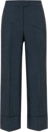 Pantaloni Torino Colette Cropped Broek - Dames - Vrijetijds broeken - Blauw - S - Katoen - Broeken