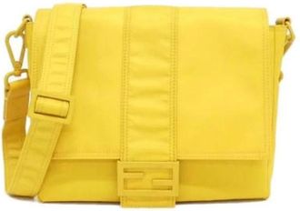 Fendi Vintage, unisex, Geel, ONE Size, Nylon, Pre-owned Nylon fendi-bags