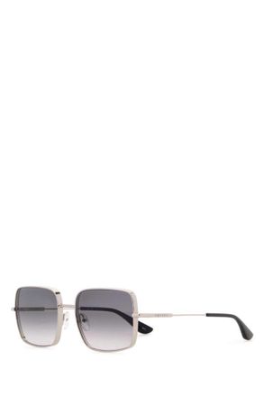 Alexander McQueen Silver Square Sunglasses