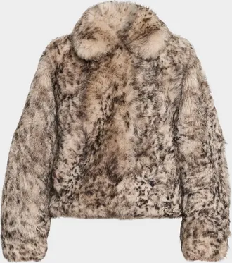 Brunello Cucinelli Spotted Lamb Shearling Short Jacket