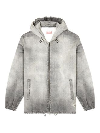 Diesel D-Wynny Jogg hooded jacket - Grigio