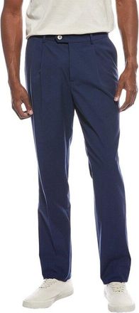 Brunello Cucinelli MenS Indigo Cotton Straight Leg Trousers, Size 34