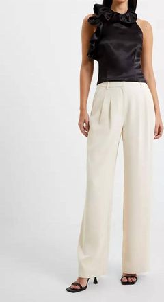 French Connection Adora Satin Top In Blackout