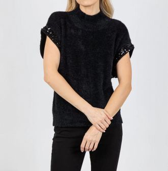 M&eacute;lissa Nepton Yura Sweater Top In Black