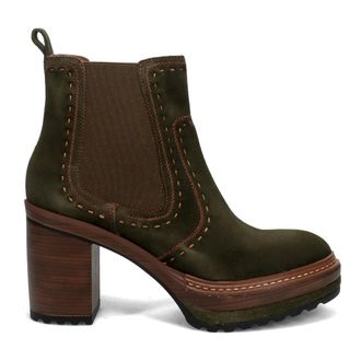 Pons Quintana Heeled Boots, female, Green, 6 UK, Olivia Ankle Boot