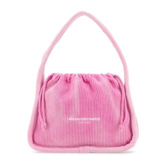 Alexander Wang Handbags, female, Pink, ONE SIZE, Pink Corduroy Handbag