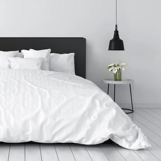 Happers Cabecero De Cama Negro Tapizado 144x49x7 (cama 135) Negro
