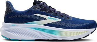 Brooks Womens Ghost 17 Running Shoes In Navy/green/turquoise