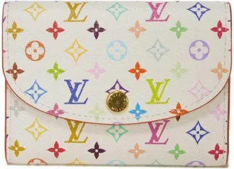 Louis Vuitton Monogram Multicolore Pink White Monogram Multicolore Canvas Wallet (Bi-Fold) (Pre-Owned)
