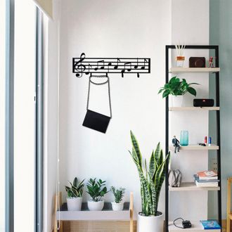 Dmora Cuadro Moniso, Estructura De Metal, 60x19h Cm Negro