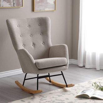 Seconique Hayden Rocking Chair in Beige