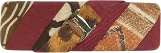 Ferragamo Pre-owned Fabric hair-accessories - Dames - Vintage Accessoires - Rood - ONE Size - Vintage