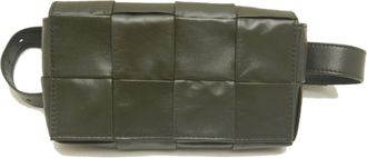 Bottega Veneta Khaki Leather Fanny Pack (Pre-Owned)