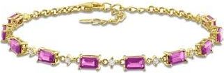 Delmar Rhodolite Garnet & White Topaz Bracelet in Pink at Nordstrom Rack