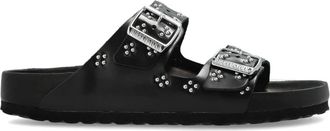 Birkenstock Arizona Rivet Border Small Narrow Fit - - Shoes - Donna - Nero - 41 EU