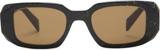 Prada Symbole square-frame sunglasses - unisex - Plastic - 40 - Black