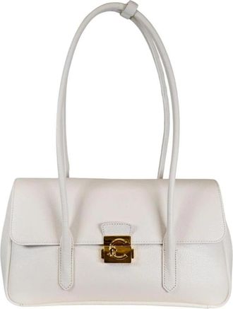 Coccinelle Leren Schoudertas - Dames - Schoudertassen - Wit - ONE Size - Leer - Tassen