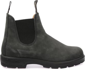Blundstone Rustieke Zwarte Chelsea Boots van Leder - Heren - Chelseaboots - Grijs - 40 1/2 EU - Schoenen