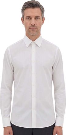 HUGO BOSS White Regular Solid Shirt