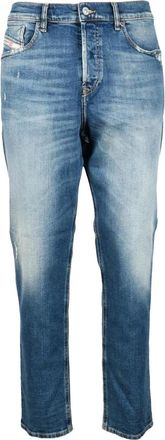 Diesel Katoen Elastaan Jeans - Heren - Slim Fit Jeans - Blauw - W34 - Katoen - Jeans