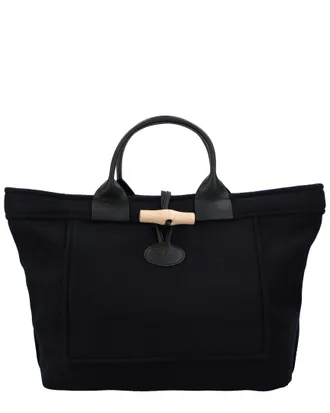 Longchamp Le Roseau Canvas Shopper
