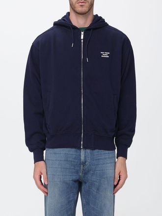 Dr&ocirc;le de Monsieur Dr&ocirc;le de Monsieur Zipped Cotton Hoodie with Contrast Logo