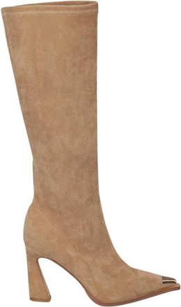 Alma En Pena Trechterhak laars - Dames - Laarzen met Hak - Beige - 41 EU - Schoenen