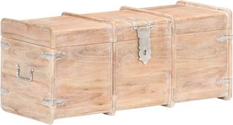 vidaXL Ba&uacute;l De Almacenamiento De Madera Maciza De Acacia 90x40x40 Cm Vidaxl