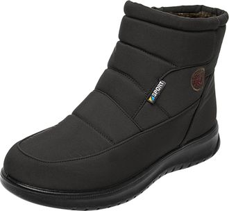 Generic cfpqv Winter Boots Womens Flat Winter Shoes with Warm Lined Ankle Boots Short Shaft Womens Ankle Boots Non-Slip Winter Shoes Outdoor Snow Boots Winter