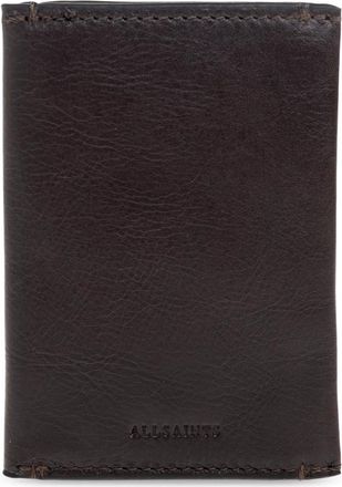 AllSaints Wallets & Cardholders, male, Brown, Size: ONE SIZE Bifold Leather Wallet
