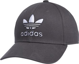 adidas Originals Mens Icon 2.0 Structured Precurve Snapback Cap, Grey Six/White/Black, One size