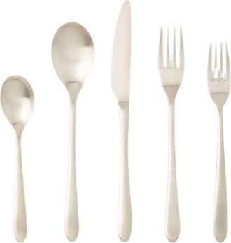 Blue Pheasant Alba Flatware Set In Silver