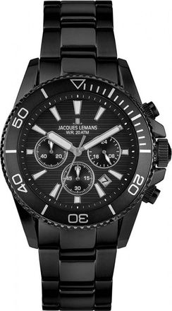 Jacques Lemans 1-2206N Mens Liverpool Diver Watch - Black - One Size