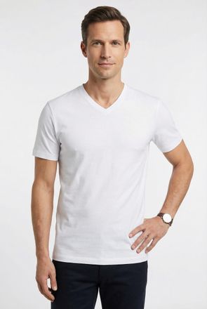 Marvelis V-Shirt MARVELIS, Herren, Gr. XXL, weiss (wei&szlig;), Jersey, Obermaterial: 100% Baumwolle, regular fit, V-Ausschnitt, Shirts V-Shirt, V-Ausschnitt, Doppel