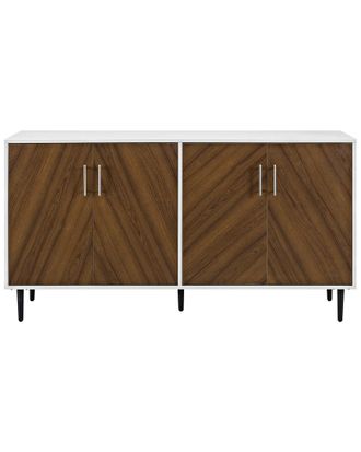 Walker Edison 58In Modern Wood Buffet Storage Cabinet