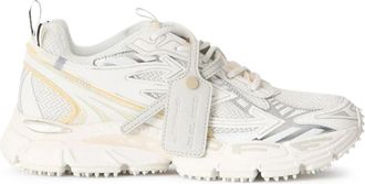 Off-white Layered Mesh Sneakers with Chunky Sole