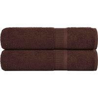 OEM Servilletas Frogn, Juego De 2, Marrones, 50x100 Cm, 360 G/m&sup2; - Crezuo