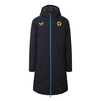 Castore Wolverhampton Wanderers FC-anorak voor heren (Kaviaar/Zwarte kaviaar)