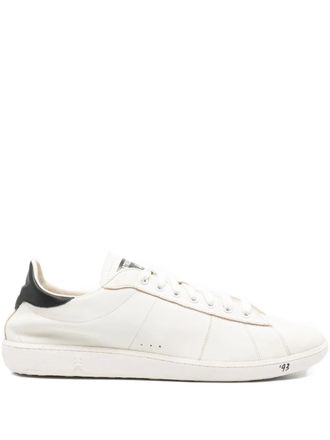Patrizia Pepe 93 leather sneakers - men - Fabric/Calf Leather/Rubber/Nappa Leather - 40 - White