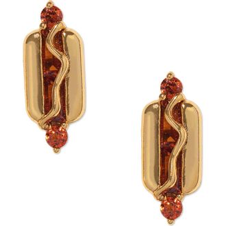 Girls Crew Hot Dog Stud Earrings in Gold at Nordstrom
