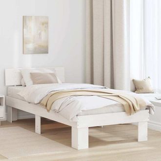 vidaXL Estructura De Cama 75 X 190 Cm Madera De Pino Macizo Vidaxl