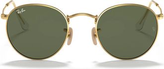 Ray-Ban Sunglasses Rb3447 N 001 Round Metal Gold/Green G 15 Unisex
