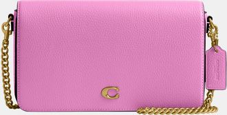 Coach Womens Mila Crossbody Bag With Signature Canvas - Pink Leather - One Size