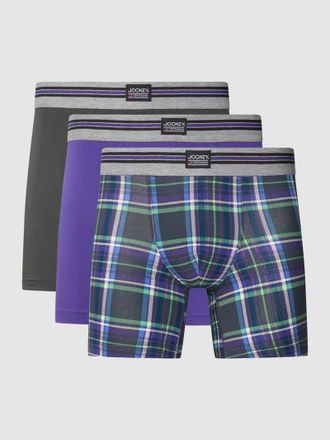 Jockey Trunks im 3er-Pack mit Label-Patch in Dunkelgrau, Gr&ouml;&szlig;e S